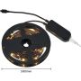 Trio RACER R65555102 LED traka 1x15w/led 3000k 1250lm ip20
