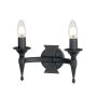 Elstead Lighting SAXON SAX2-BLK Zidna svjetiljka 2x60W/E14