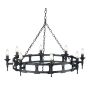 Elstead Lighting SAXON SAX8-BLK Luster 8x60W/E14