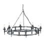 Elstead Lighting SAXON SAX8-BLK-SIL Luster 8x60W/E14