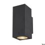 SLV ENOLA SQUARE 1003419 Zidna svjetiljka 2x20W/LED 3000/4000K 1660/1900LM IP65