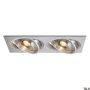 SLV NEW TRIA 111382 Ugradbeno downlight svjetlo 2x75W/GU10/ES111 IP20