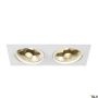 SLV NEW TRIA 113841 Ugradbeno downlight svjetlo 2x75W/GU10/ES111 IP20