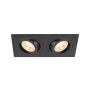 SLV NEW TRIA® 1008510 Ugradbeno downlight svjetlo 2x10W/GU10