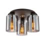 Italux Sardo SPL-5581-3SC-BK-SG Plafonjera 3x40W/E27 IP20