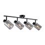 Italux Sardo SPL-5581-4-BK-SG Reflektor 4x40W/E14 IP20