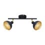 Italux Savio SPL-27357-2-BK-GD Reflektor 2x40W/E14 IP20