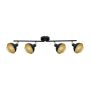 Italux Savio SPL-27357-4-BK-GD Reflektor 4x40W/E14 IP20