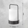 Fischer&Honsel Casoli 850207 Stolna svjetiljka 2x0.5W/LED RGBW 8lm IP44