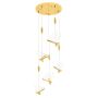 King Home BUTTERFLY DISC XCP8737-5.GOLD Visilica 5x11W/LED 3000K 4400LM IP20