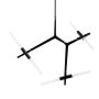 King Home CANDELABR XCP8053-6.BLACK Visilica 5x3,5W/G9 IP20