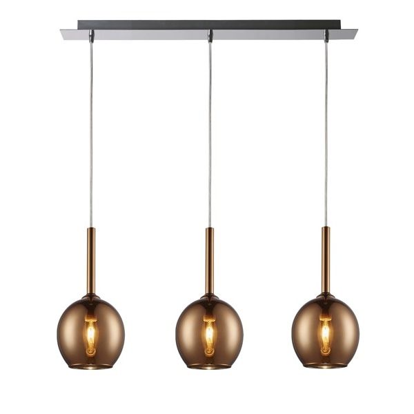 Zuma Line-MONIC-MD1629-3A COPPER-ZUMMD1629-3A copper
