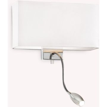 Ideal Lux HOTEL 035949 Zidna svjetiljka 1x60W/E27+1x1,5W/LED ip20