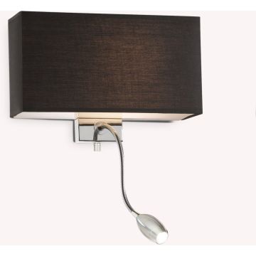 Ideal Lux HOTEL 035956 Zidna svjetiljka 1x60W/E27+1x1,5W/LED ip20