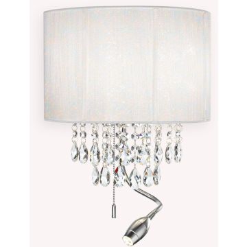 Ideal Lux OPERA 068268 Zidna svjetiljka 1x40W/E14+1x1.5W/LED ip20