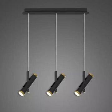 Altavola Design Lunette LA062/CL3_black Visilica 6x3W/LED 3000K 1080lm IP20