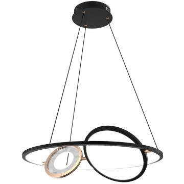 Altavola Design Seppia LA115/P_62_1+2_3k_black_gold Visilica 1+2x45W/LED 3000K 2750lm IP20