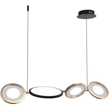 Altavola Design Seppia LA115/P_98_3k_black_gold Visilica 1+3x35W/LED 3000K 2100lm IP20