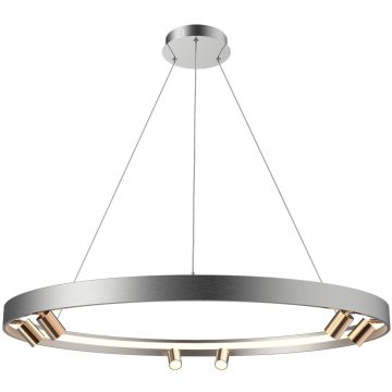 Altavola Design Spectra LA114/P_90_6+1_grey_gold Visilica 1x37W+6x5W/LED 3000K 2200lm IP20