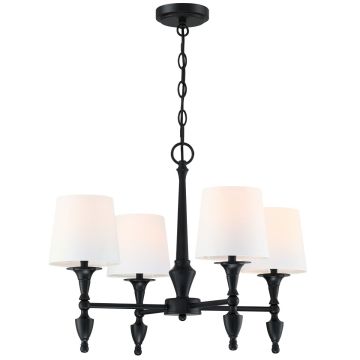 Cosmolight AUSTIN P04166BK-WH Luster 4x40W/E27 IP20