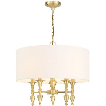 Cosmolight AUSTIN P05197BR-WH Luster 5x40W/E14 IP20