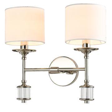 Cosmolight SUTTON W02477NI-WH Zidna svjetiljka 2x25W/E14 ip20