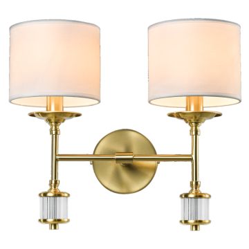 Cosmolight SUTTON W02852BR-WH Zidna svjetiljka 2x25W/E14 ip20