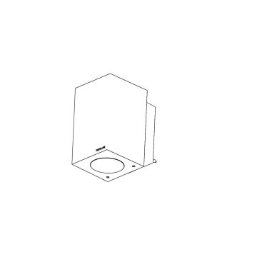 Norlys SANDVIK 1741BC Zidna svjetiljka 1x3.9W/GU10 2700K 265LM IP65