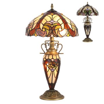 Prezent TIFFANY XX. 1702 Stolna svjetiljka 2x60W/E27|1x7W/E14 IP20