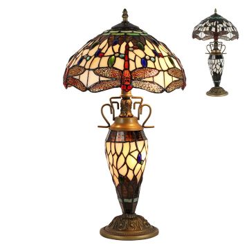 Prezent TIFFANY XXII. 1710 Stolna svjetiljka 2x60W/E27|1x7W/E14 IP20