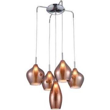 AZzardo AMBER MILANO 5 AZ3172 Visilica 5x40W/G9 IP20