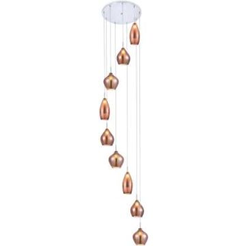 AZzardo AMBER MILANO 9 AZ3134 Visilica 9x40W/G9 IP20