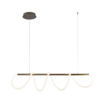 Zuma Line BALBO 20006PM-GD Visilica 1x45W/LED 3000K|4000K|6000K 3500lm IP20