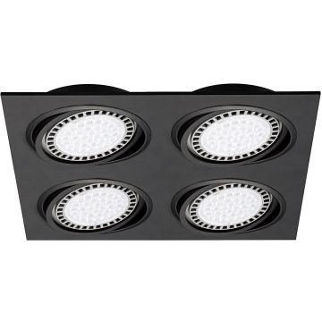 Zuma Line BOXY 20073-BK Ugradbeno downlight svjetlo 4x15W/GU10/ES111 IP20