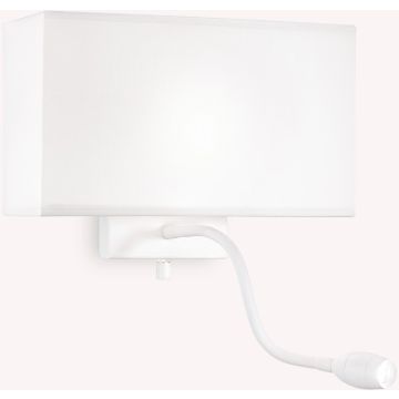 Ideal Lux HOTEL 215693 Zidna svjetiljka 1x60W/E27+1x1,5W/LED ip20