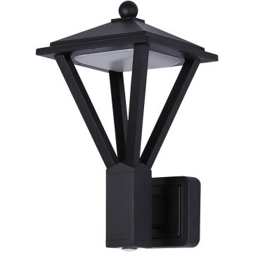 Italux Bons OWL-22474-BK Zidna svjetiljka 1x12W+3W/LED 3000K 590lm IP54