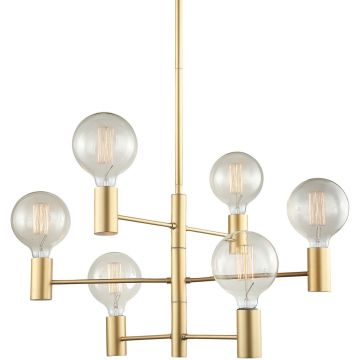 Italux Veva MDM3339/6 GD Stropna svjetiljka 6x40W/E27 IP20