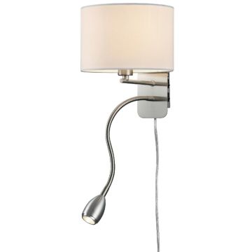 Trio HOTEL 271170201 Zidna svjetiljka 2x43w/led+e14 3000k 310lm ip20