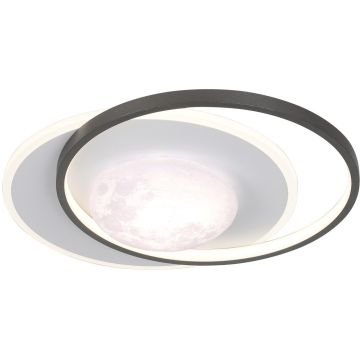 Italux Desulo PLF-02727-M-BK Stropna svjetiljka 1x40W/LED 3000K/4000K/6000K 5300lm IP20