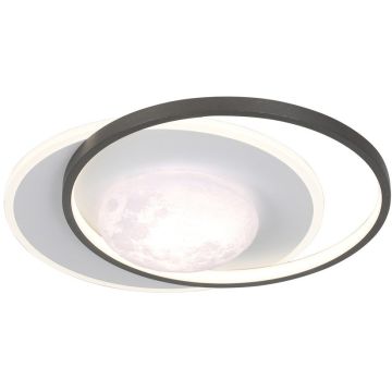 Italux Desulo PLF-02727-S-BK Stropna svjetiljka 1x30W/LED 3000K/4000K/6000K 3900lm IP20