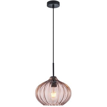 Italux Pansol PND-2940-1S-BK-CF Visilica 1x40W/E27 IP20