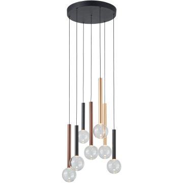Italux Alinos PND-24019-7A-BK Visilica 7x28W/LED 3000K 2205lm IP20