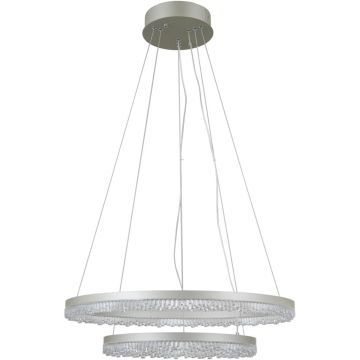 Italux Barlo PND-34526-2L-SILV Visilica 2x36W/LED 3000K/4000K/6000K IP20