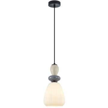 Italux Domali PND-36816-1D-BK-WH Visilica 1x40W/E27 IP20