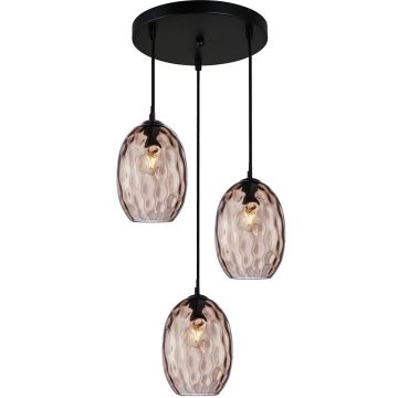 Italux Novala PND-3031-3A-BK-CF Visilica 3x40W/E27 IP20