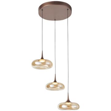Italux Tenele PND-24028-3A-COPP Visilica 3x21W/LED 3000K 1300lm IP20