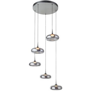 Italux Tenele PND-24028-5A-SILV Visilica 5x35W/LED 3000K 1514lm IP20