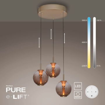 Paul Neuhaus PURE E-Infinity 2222-97 Visilica 3x7W/LED 2200-5000k 560lm ip20