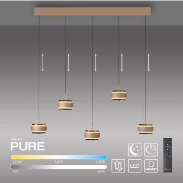 Paul Neuhaus PURE FALLING RINGS 2504-97 Visilica 5x8W/LED 2200-5000k 1500lm ip20