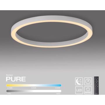 Paul Neuhaus PURE LINES ROUND 6306-16 Stropna svjetiljka 1x42W/LED 2200-5000k 4300lm ip20